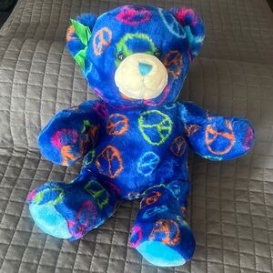 Build-A-Bear Colorful Peace Sign Teddy Bear